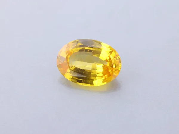 0.78ct Yellow Sapphire, Oval cut gemstone