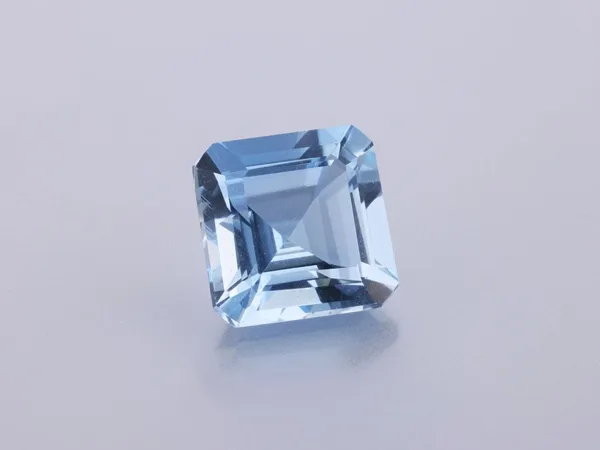 1.36ct Blue Aquamarine, Emerald Cut gemstone