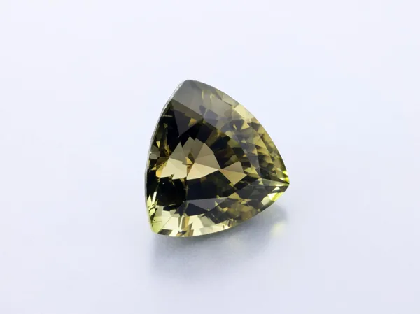 2.82ct Green Tourmaline, Trilliant cut gemstone