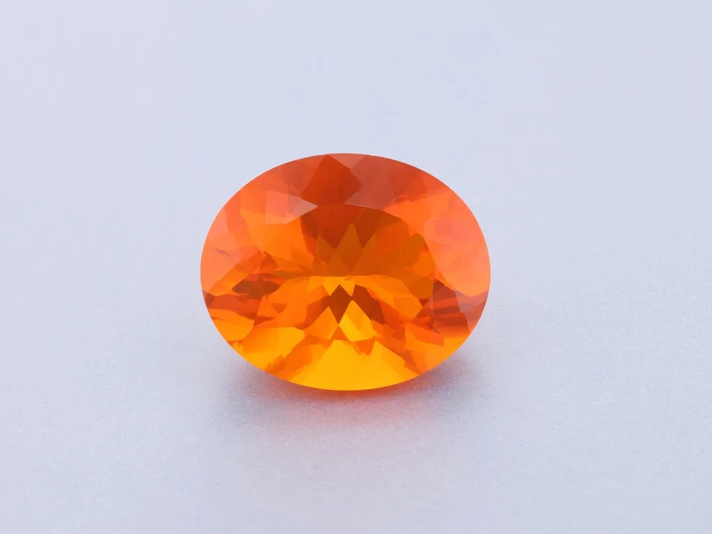 2.2ct Orange Opal, Oval gemstone