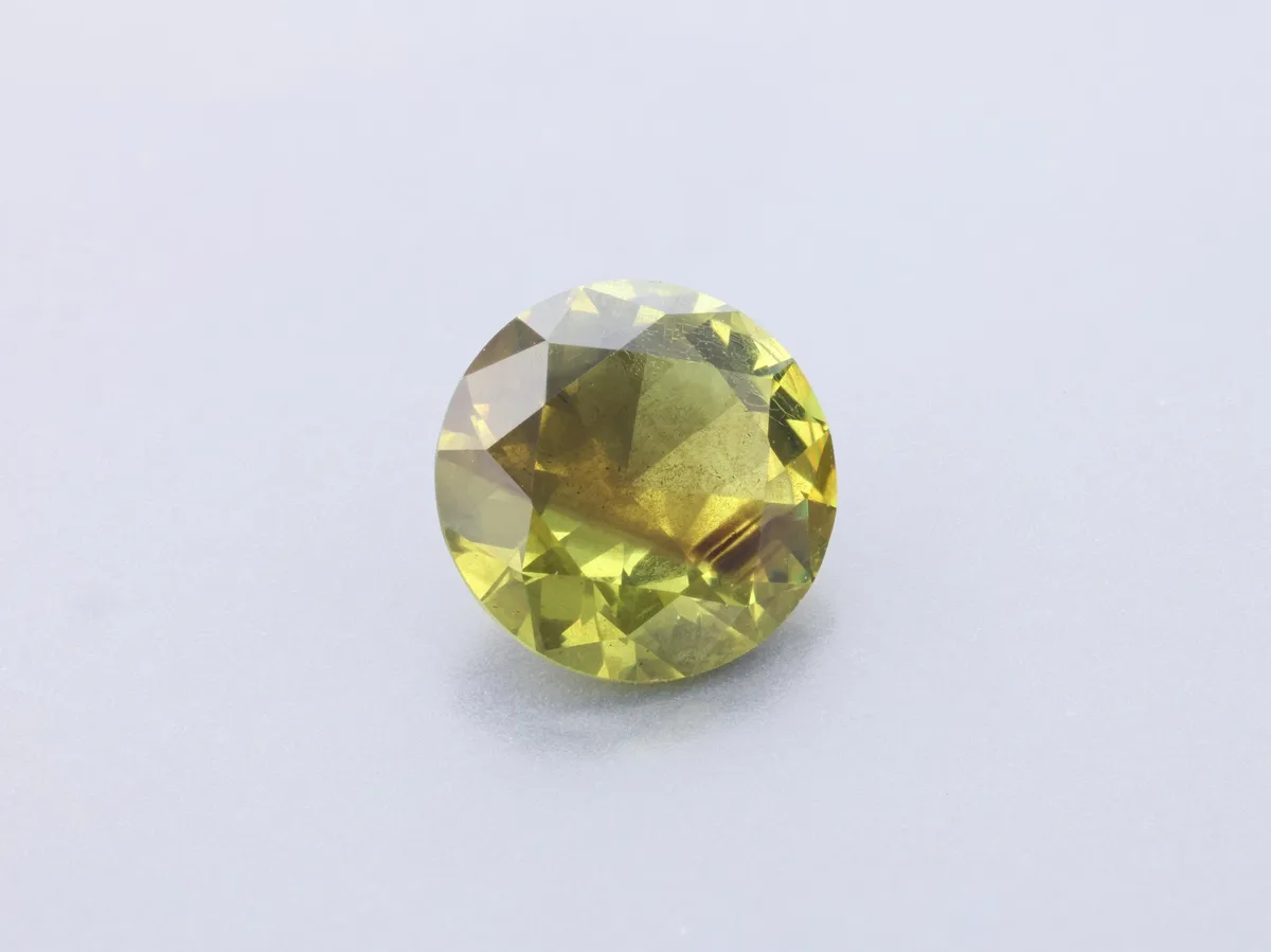 1.23ct Parti Sapphire, Round gemstone