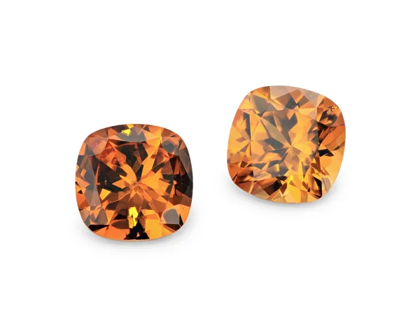 1.26ct Orange Garnet, Cushion cut gemstone