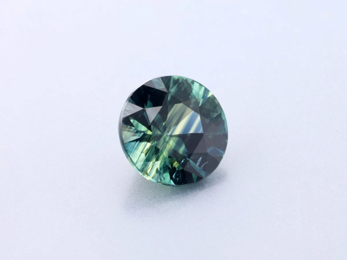 0.88ct Parti Sapphire, Round gemstone