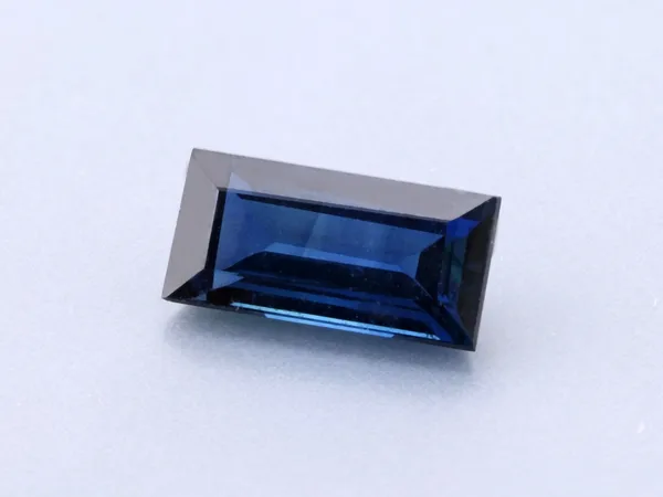 1.03ct Blue Sapphire, Baguette cut gemstone