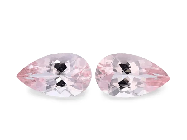 4.62ct Pink Morganite, Pear Shape cut gemstone