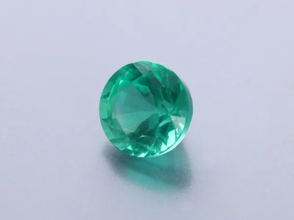 0.63ct Green Emerald, Round cut gemstone