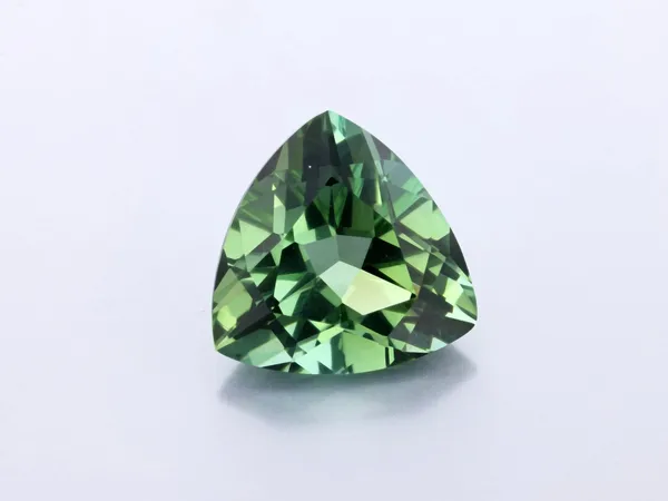 6.42ct Green Tourmaline, Trilliant cut gemstone