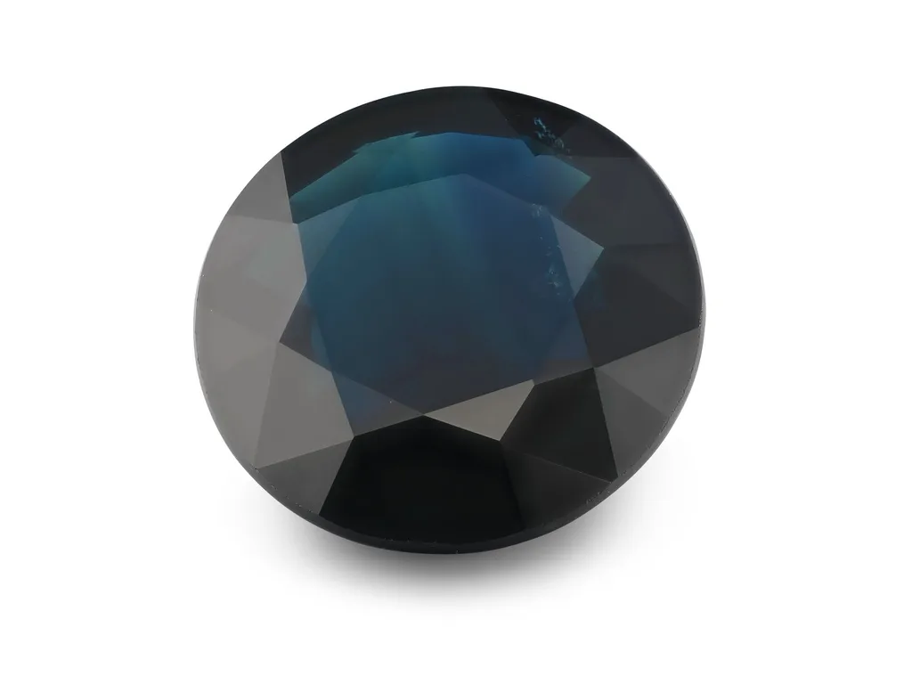 6.04ct Blue Sapphire, Round gemstone