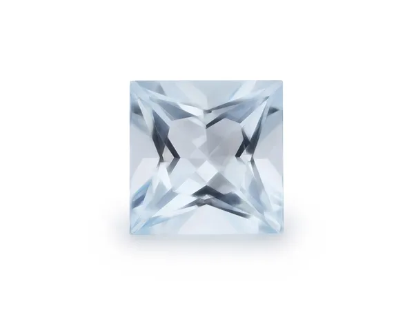 1.58ct Blue Aquamarine, Square cut gemstone