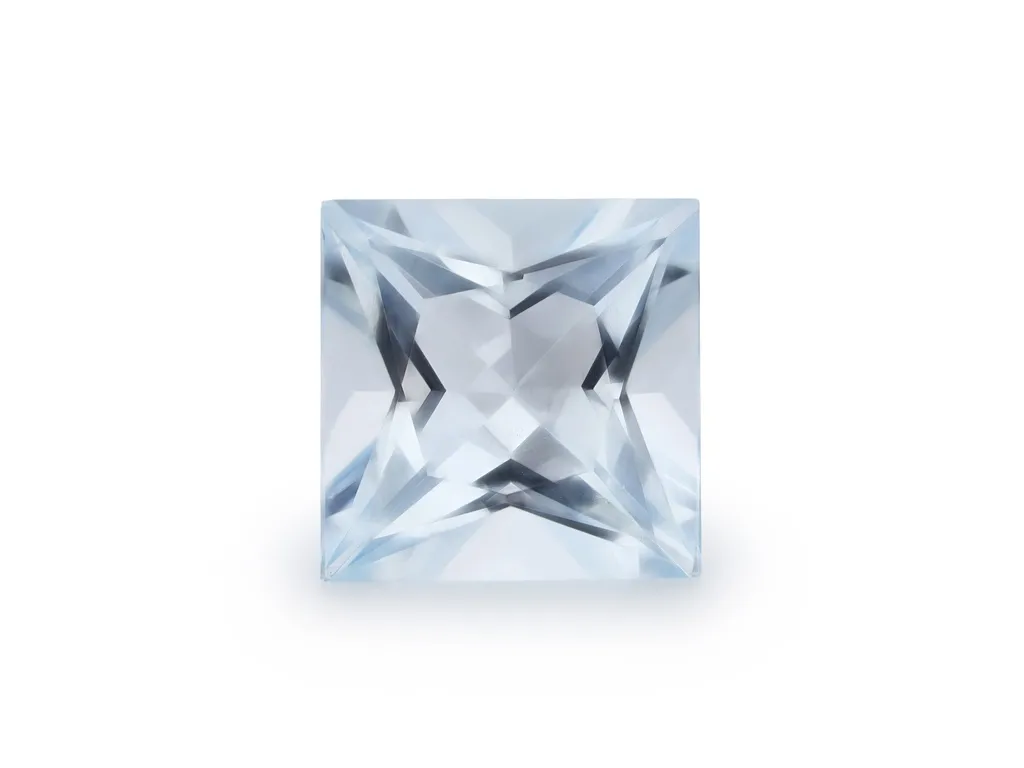1.58ct Blue Aquamarine, Square gemstone