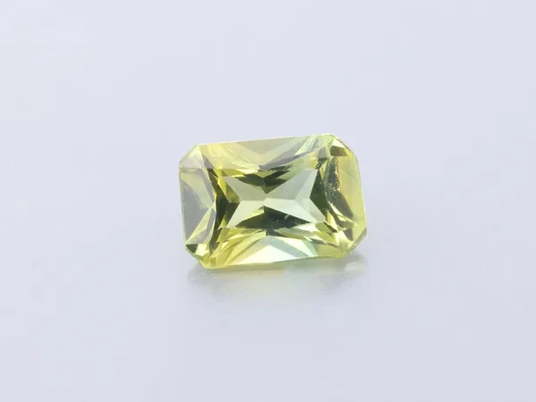 0.55ct Parti Sapphire, Radiant Cut gemstone