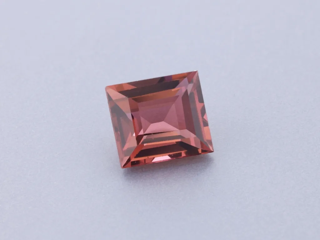 0.68ct Parti Tourmaline, Baguette gemstone