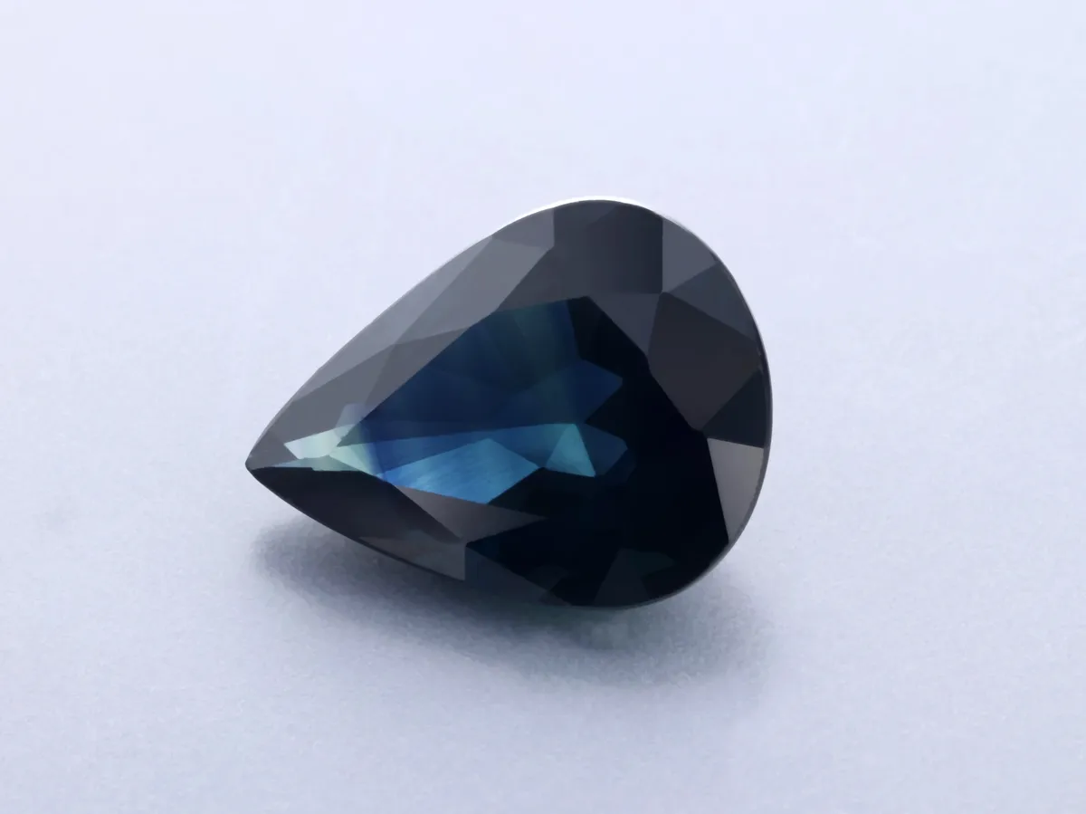 1.71ct Blue Sapphire, Pear Shape gemstone