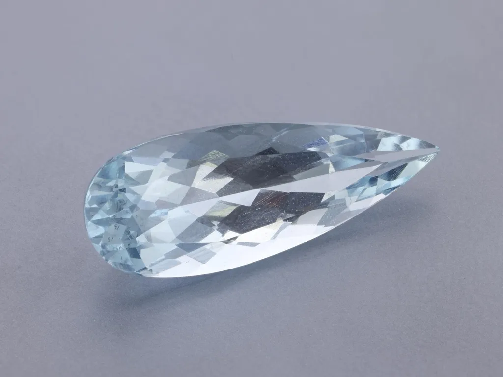 2.51ct Blue Aquamarine, Pear Shape gemstone