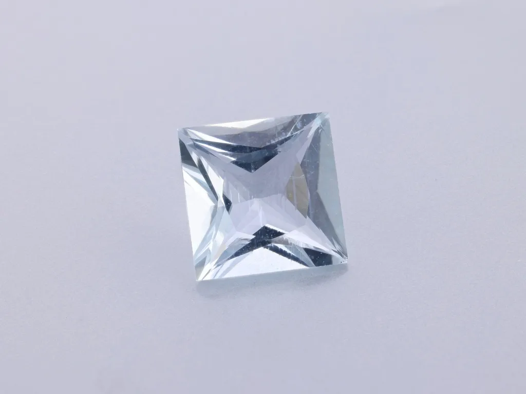 1.29ct Blue Aquamarine, Square gemstone