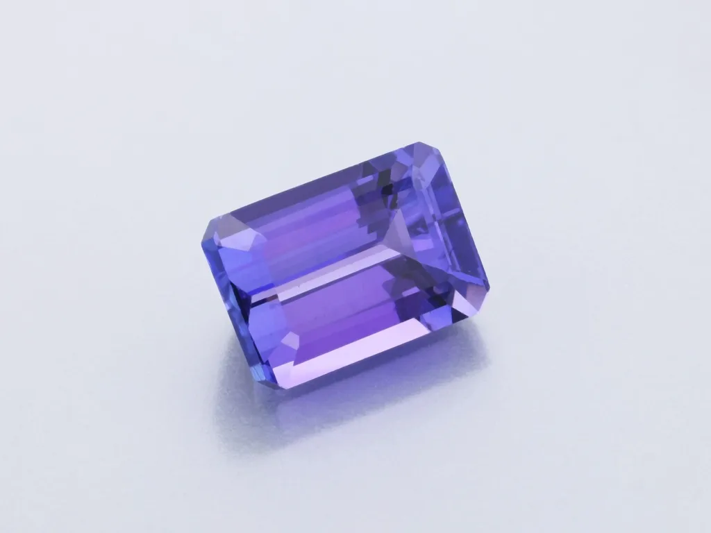 1.86ct Parti Tanzanite, Emerald Cut gemstone