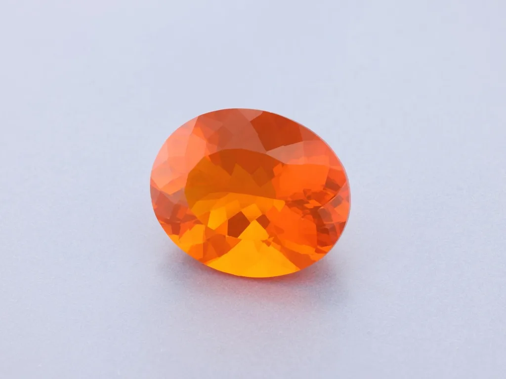2.22ct Orange Opal, Oval gemstone