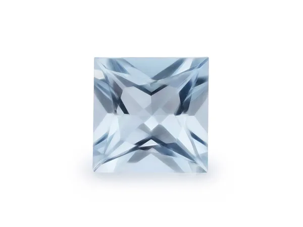 1.36ct Blue Aquamarine, Square cut gemstone