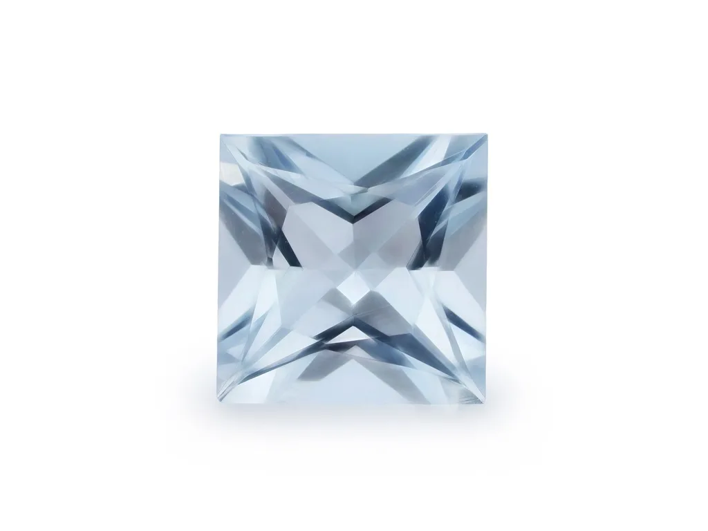 1.36ct Blue Aquamarine, Square gemstone