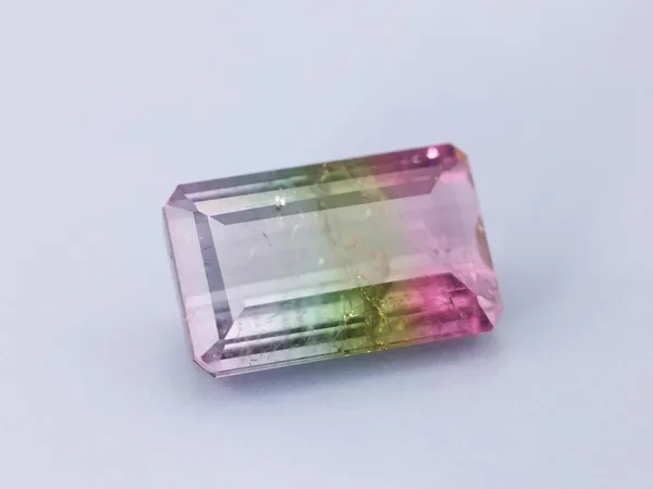 25.45ct Parti Tourmaline, Emerald Cut gemstone