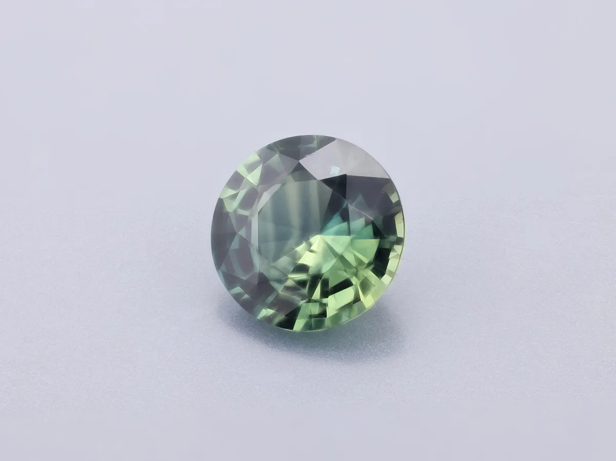 1.19ct Parti Sapphire, Round gemstone