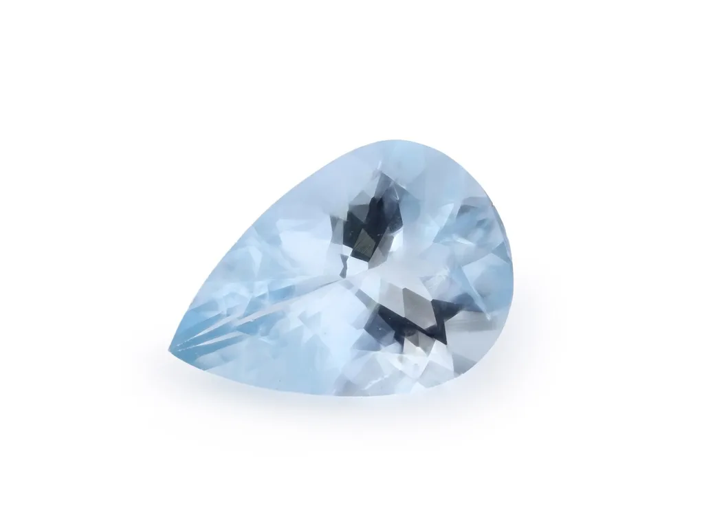1.29ct Blue Aquamarine, Pear Shape gemstone