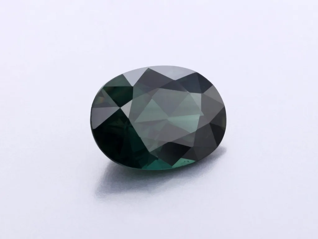 1.36ct Green Sapphire, Oval gemstone