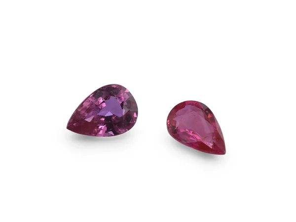 0.5ct Parti Ruby, Pear Shape cut gemstone