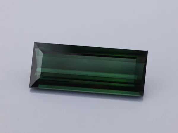 9.51ct Parti Tourmaline, Baguette cut gemstone