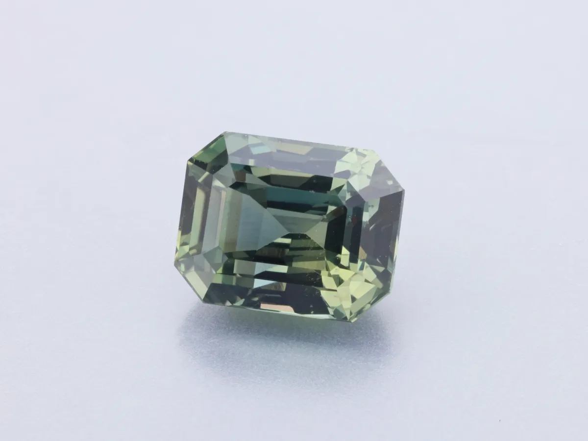 1.53ct Parti Sapphire, Emerald Cut gemstone