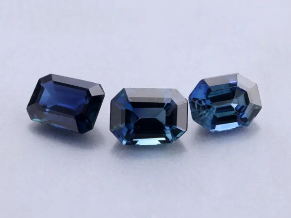 0.2ct Blue Sapphire, Emerald Cut gemstone