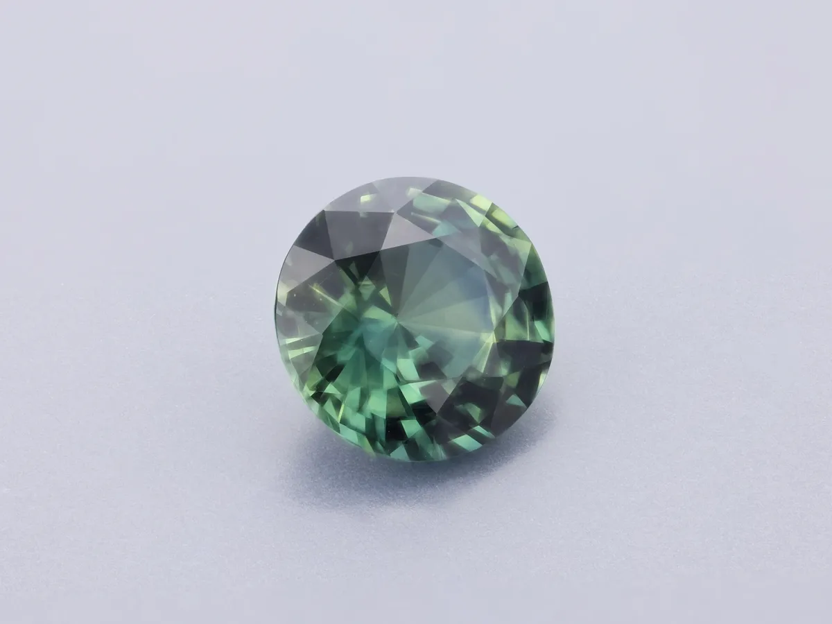1.23ct Parti Sapphire, Round gemstone