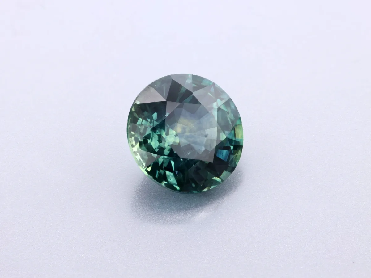 1.48ct Teal Sapphire, Round gemstone
