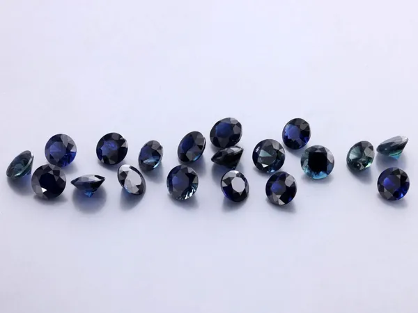 0.11ct Blue Sapphire, Round cut gemstone