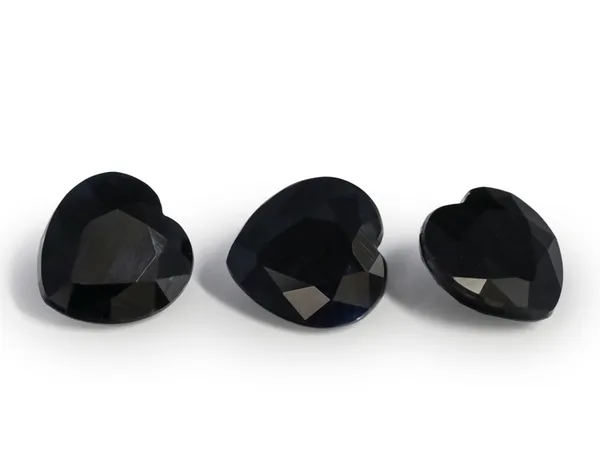 1.65ct Black Sapphire, Heart Shape cut gemstone