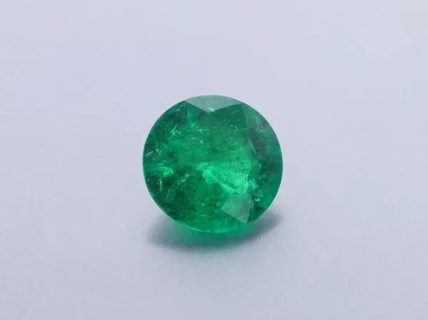 0.4ct Green Emerald, Round cut gemstone