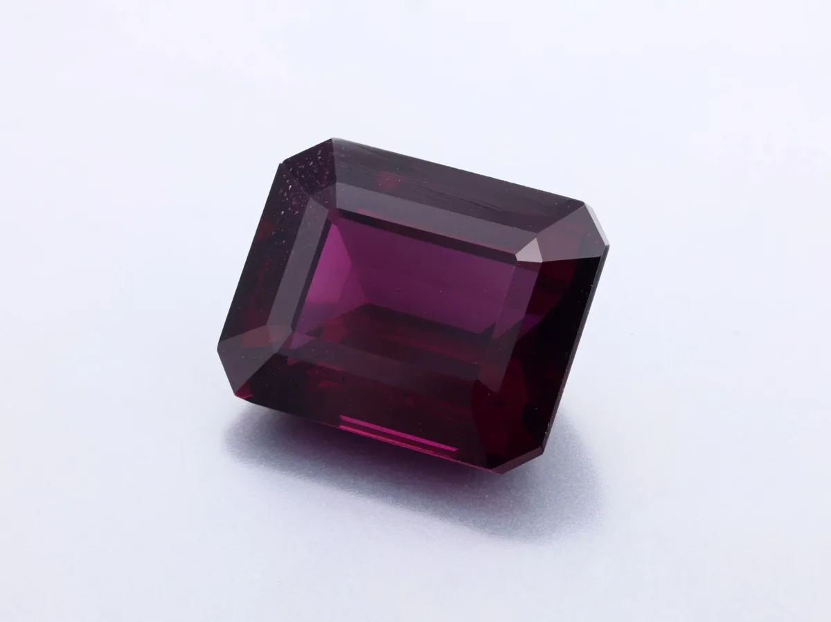 10.43ct Purple Garnet, Emerald Cut gemstone