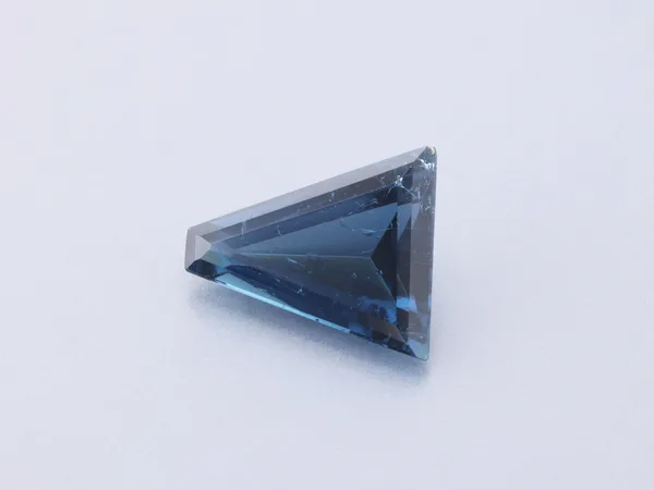 1.3ct Blue Tourmaline, Baguette cut gemstone