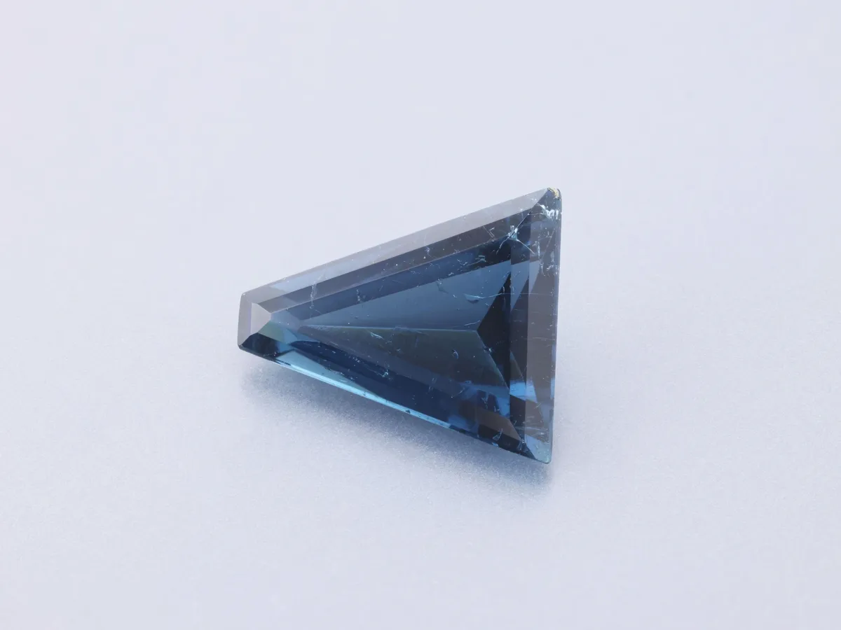 1.3ct Blue Tourmaline, Baguette gemstone