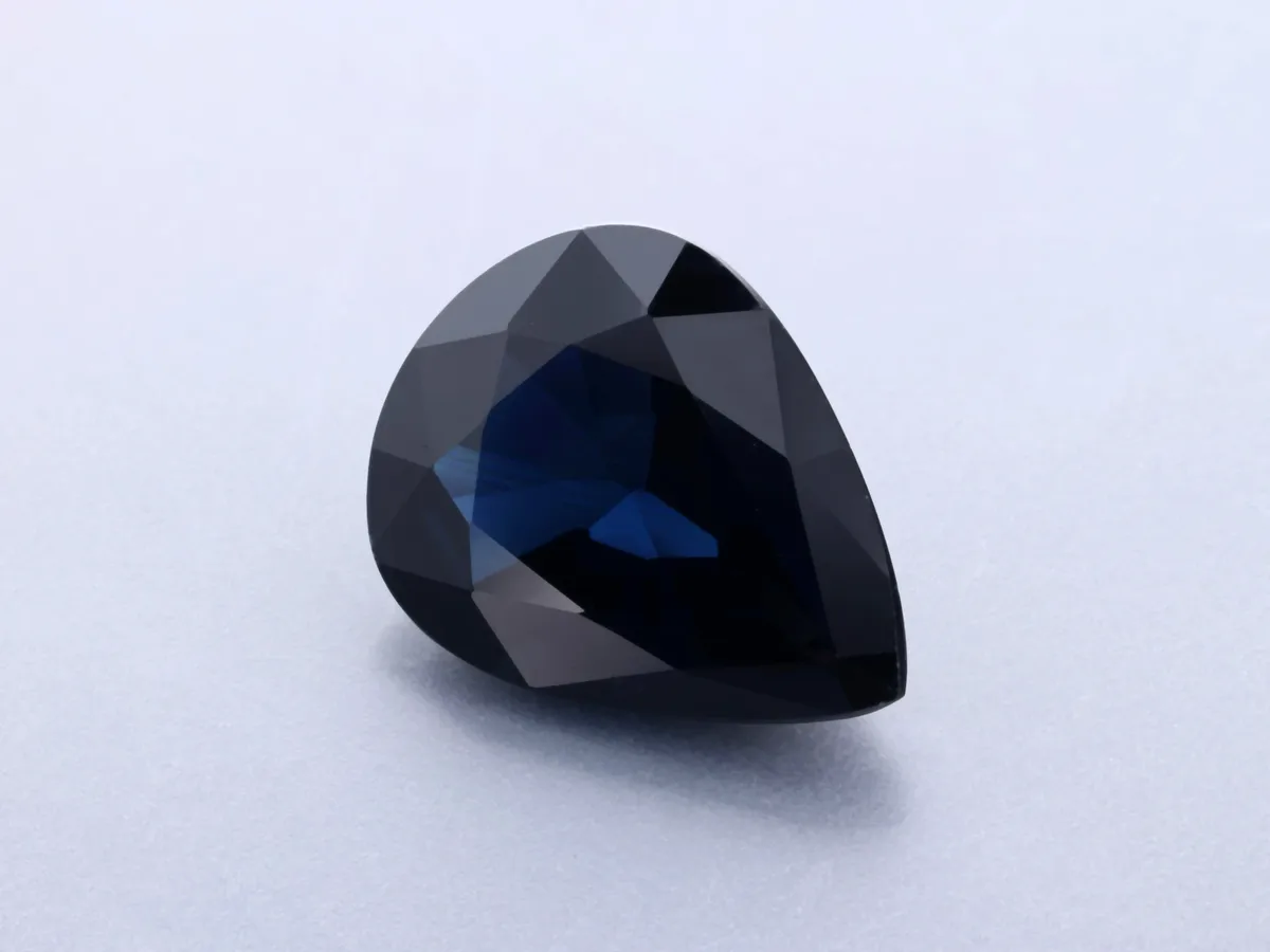 1.67ct Blue Sapphire, Pear Shape gemstone