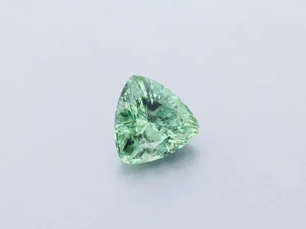 0.68ct Green Garnet, Trilliant cut gemstone