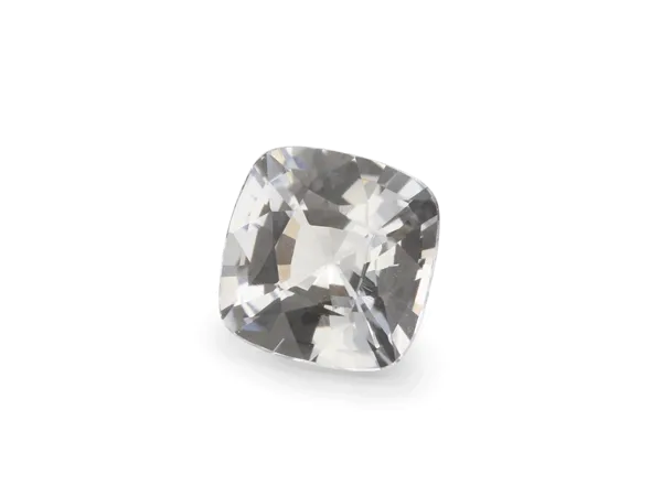 0.45ct White Sapphire, Cushion cut gemstone