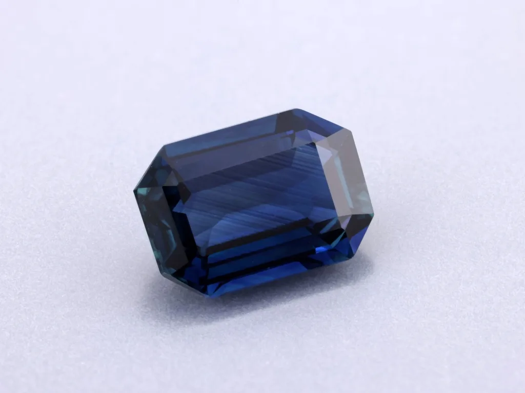 1.07ct Blue Sapphire, Emerald Cut gemstone