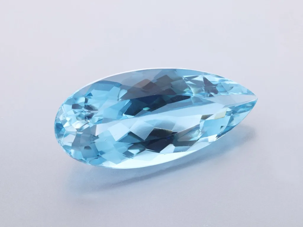 20.67ct Blue Topaz, Pear Shape gemstone