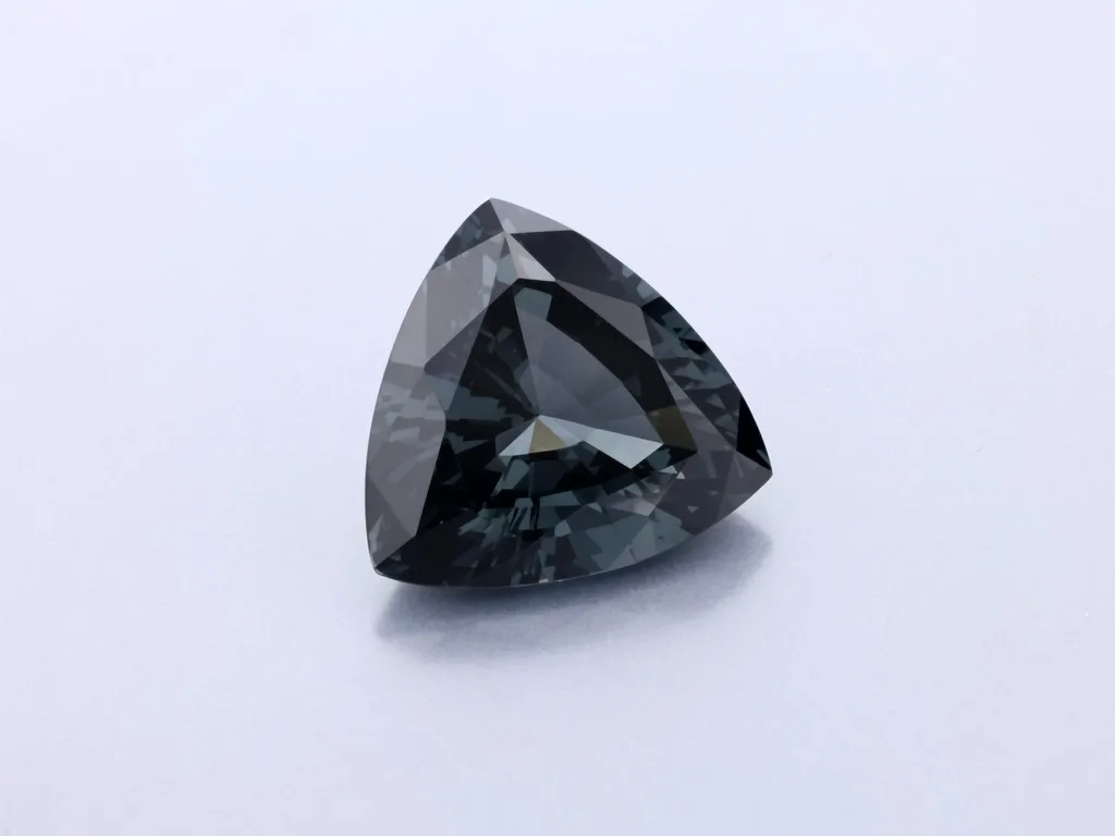 5.48ct Grey Spinel, Trilliant gemstone