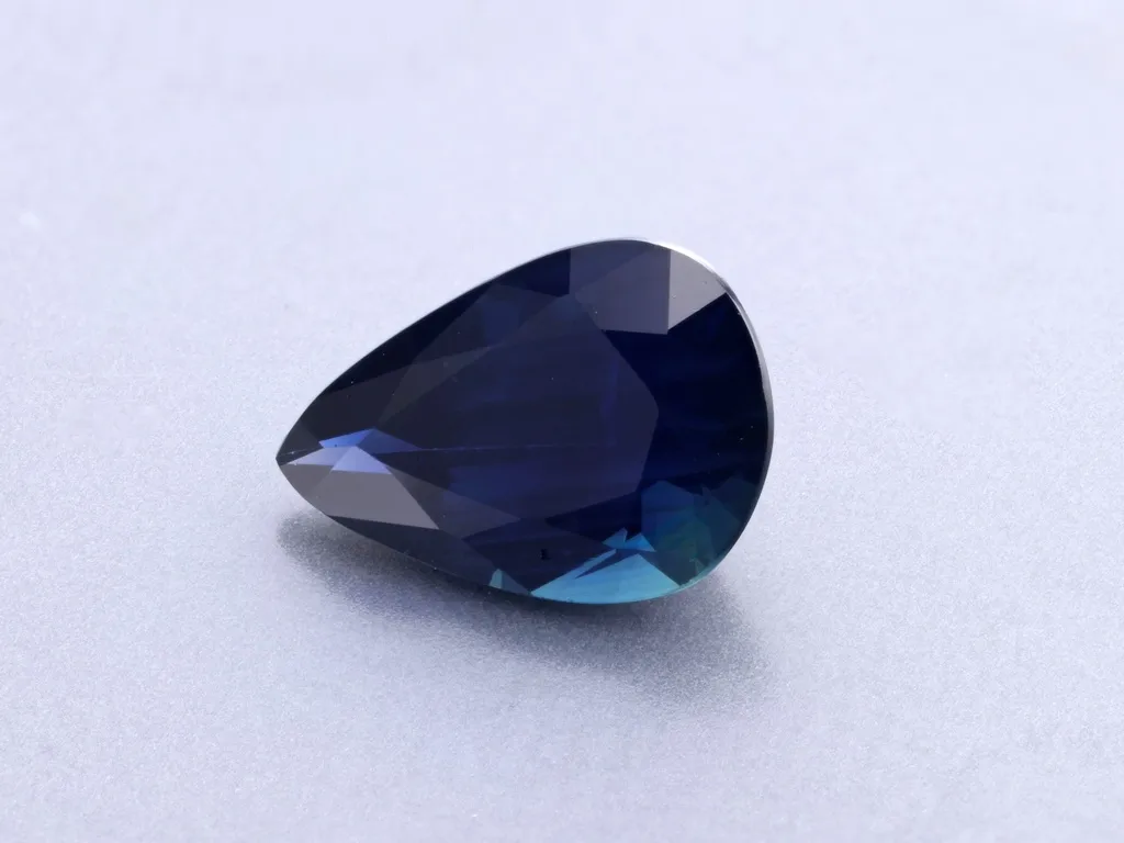 0.63ct Blue Sapphire, Pear Shape gemstone