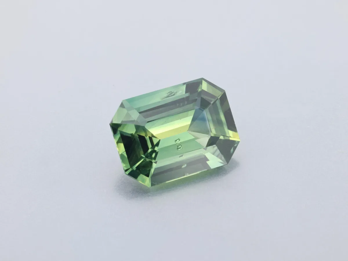 1.46ct Parti Sapphire, Emerald Cut gemstone