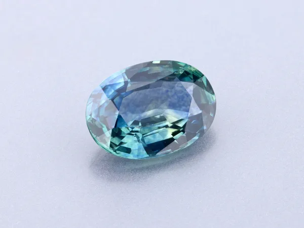 1.07ct Teal Sapphire, Oval cut gemstone