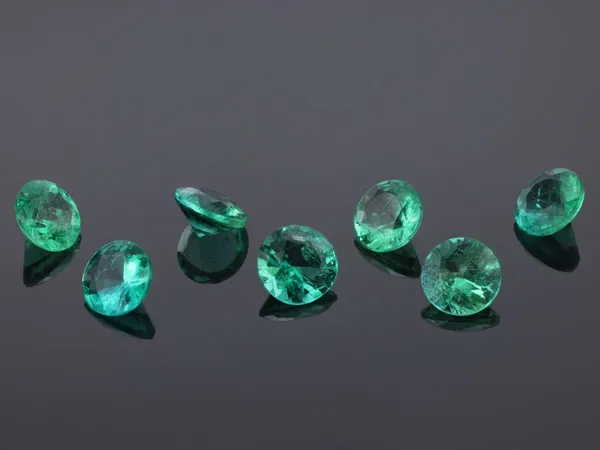 0.22ct Green Emerald, Round cut gemstone
