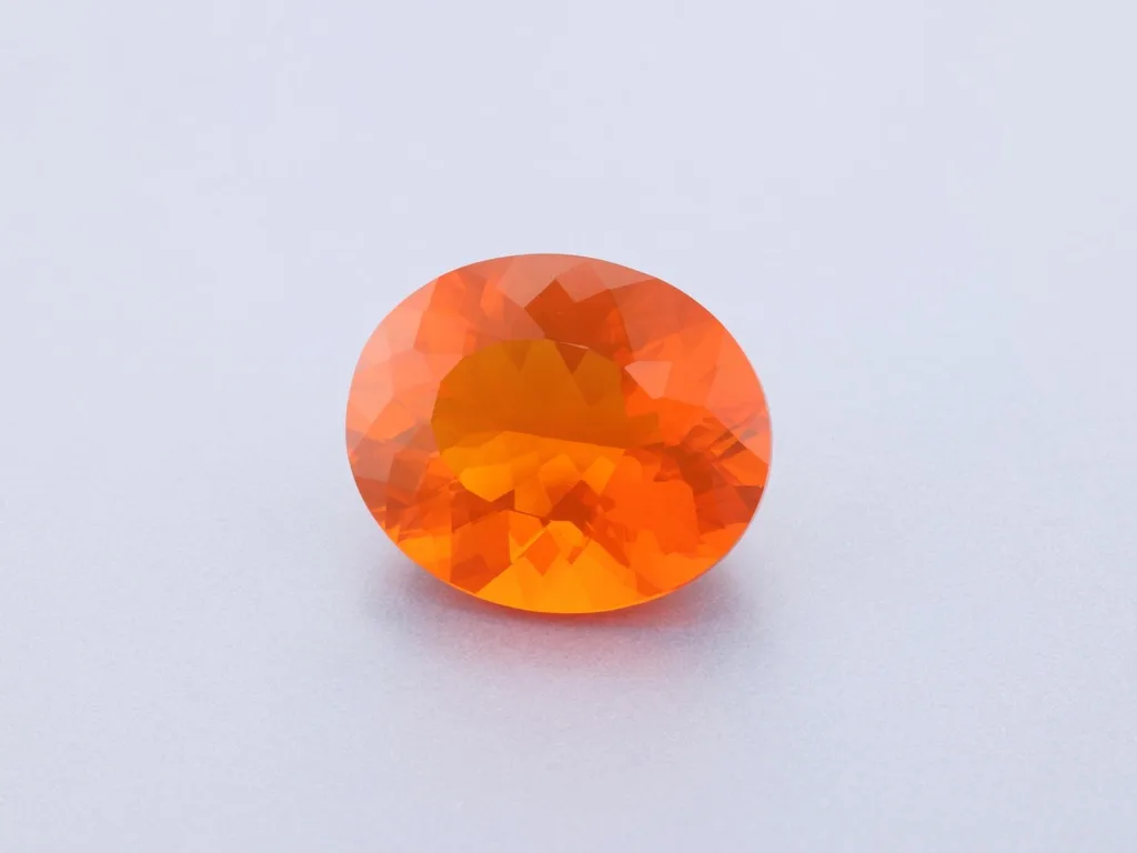 2.21ct Orange Opal, Oval gemstone
